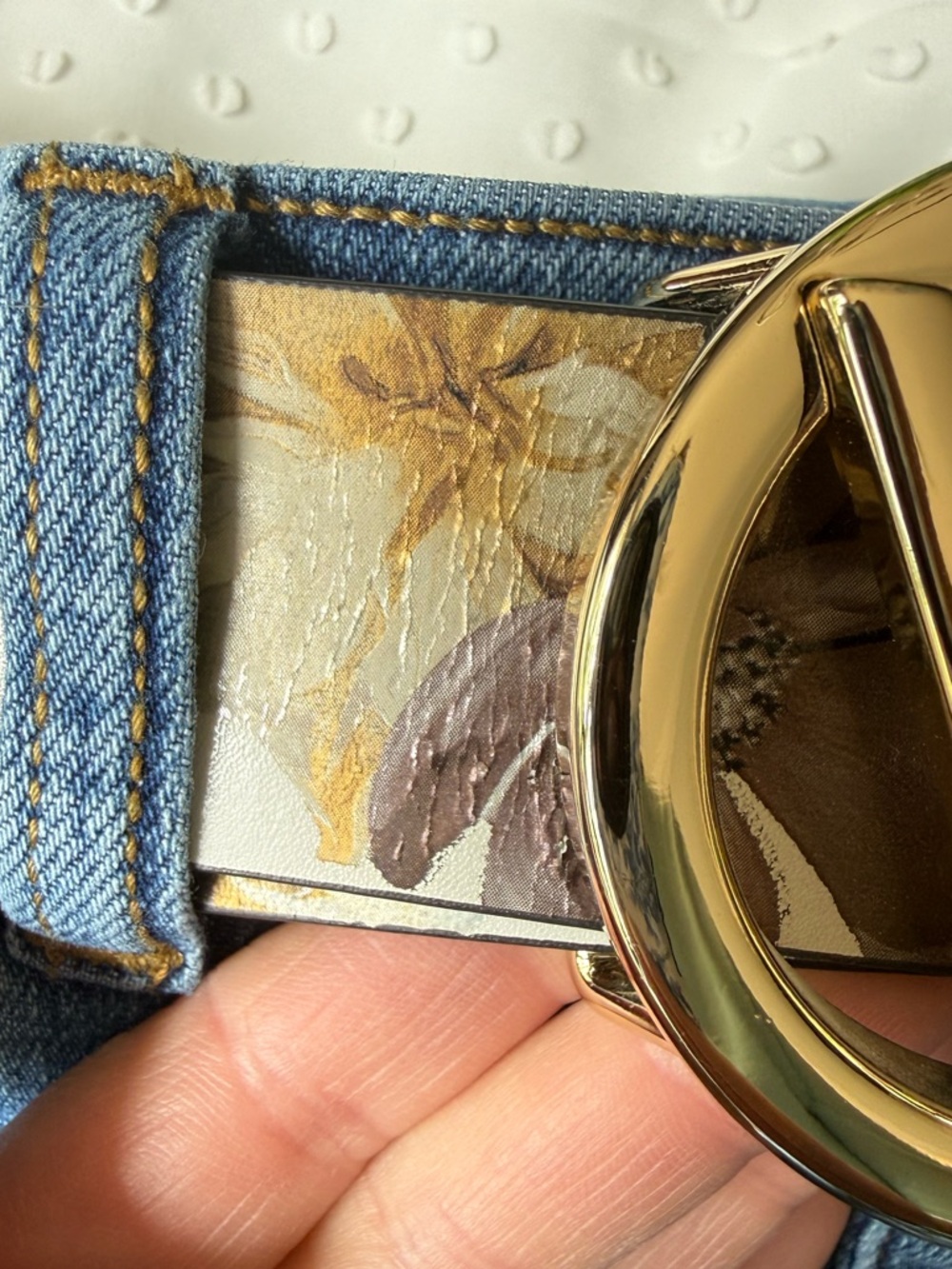 Mario Valentino Guisy Floral Belt - Picture 7 of 13